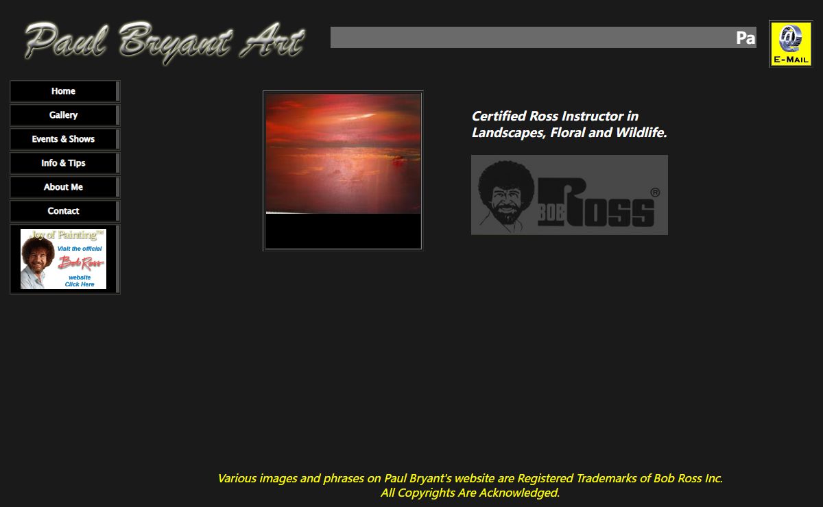 Welcome to Paul Bryant Art Online!