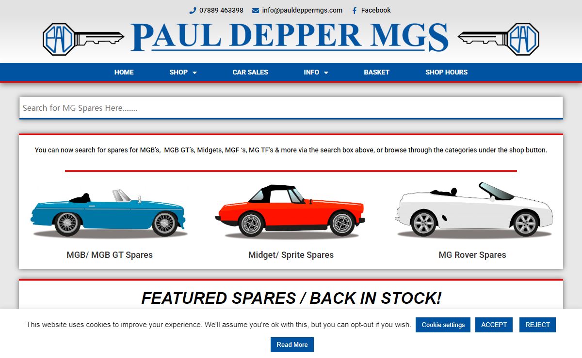 Paul Depper MGs – Your Key To A Better MG