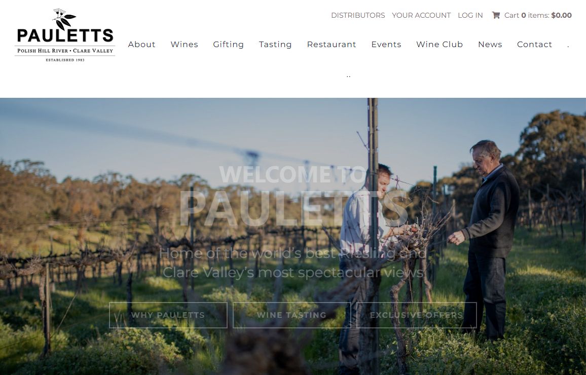 Paulett Wines - Homepage