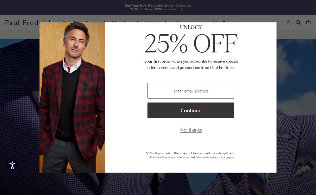 Paul Fredrick | Shop Men's Clothing: Dress Shirts, Suits & More
