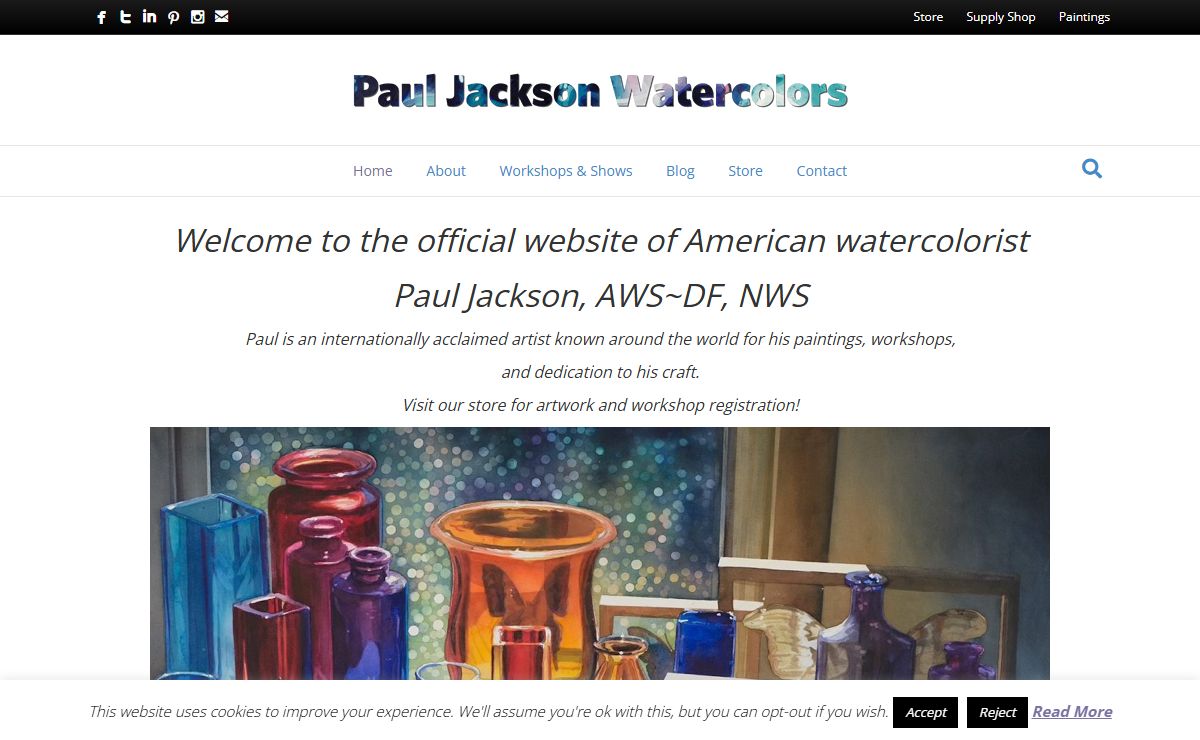 The official website of Paul Jackson, American Watercolorist