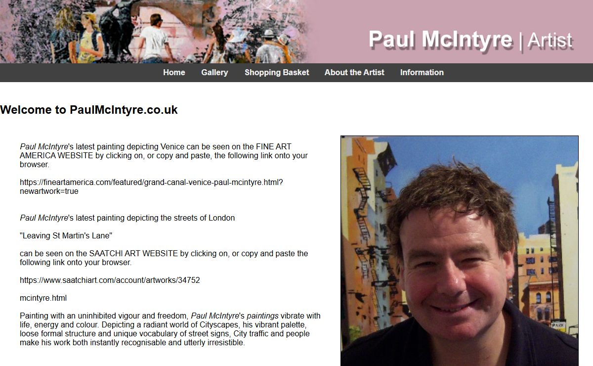 The Online Gallery of Paul McIntyre Pictures, UK
