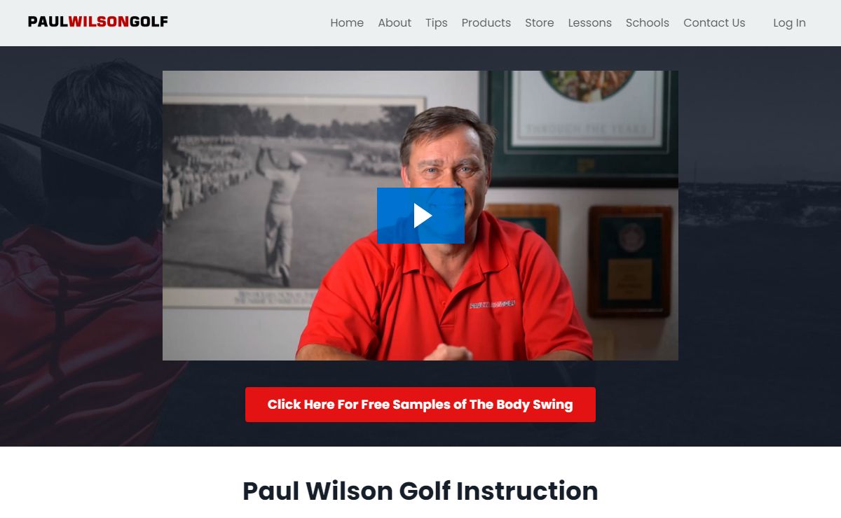 Golf Instruction, Lessons, Schools and Tips by Paul Wilson