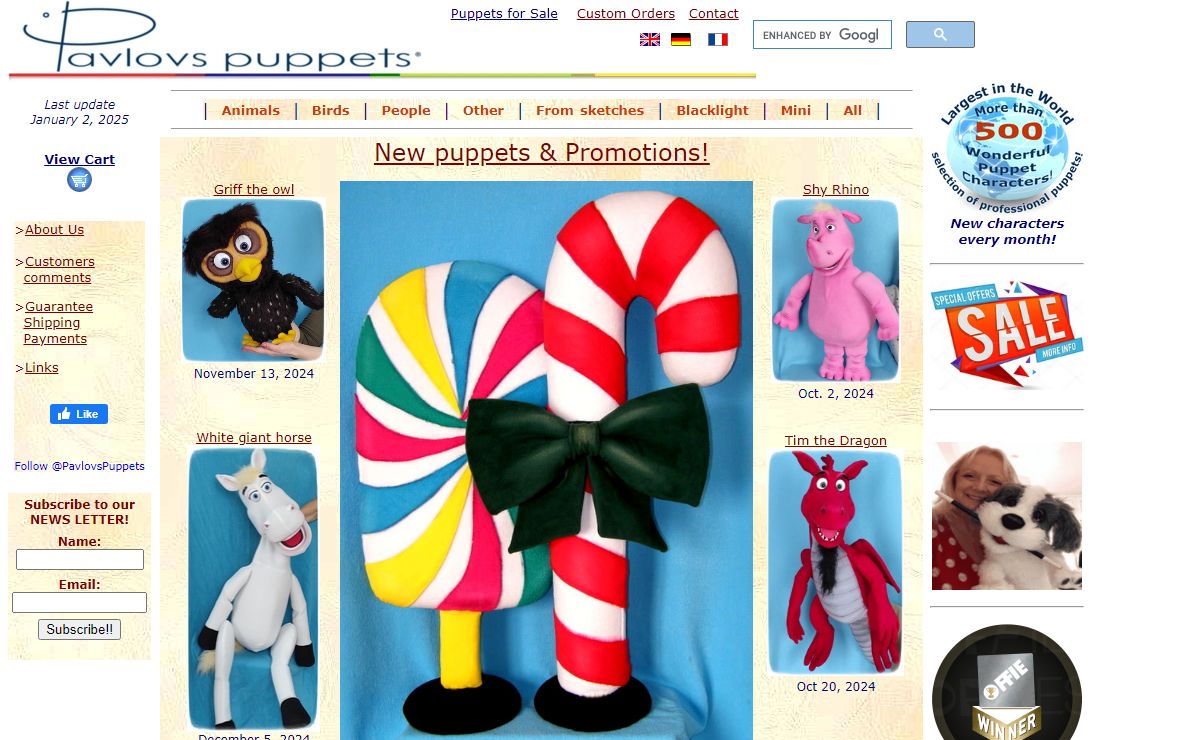 Puppets for sale, professional puppets!