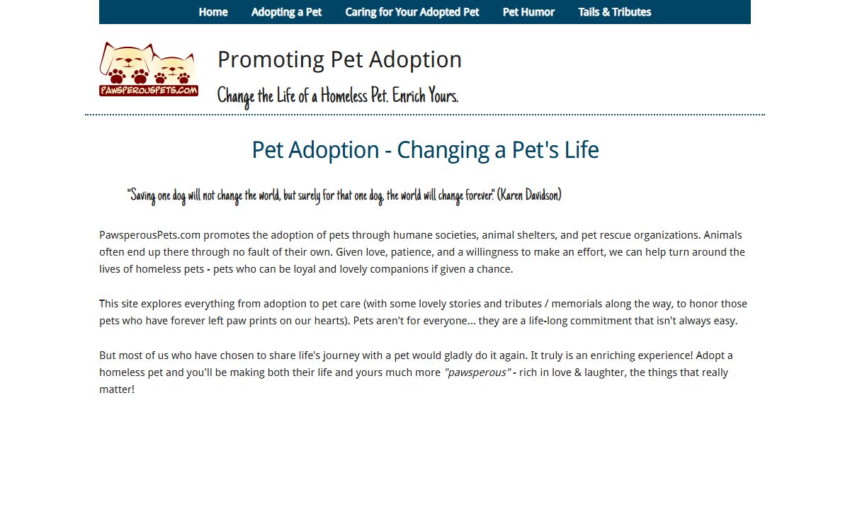 PawsperousPets.com: The Pet Lovers Meeting Place