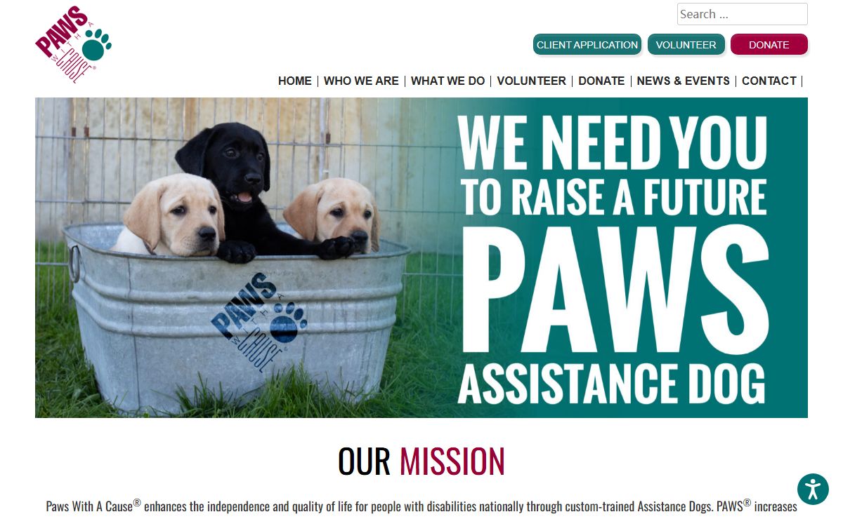 PAWS WITH A CAUSE