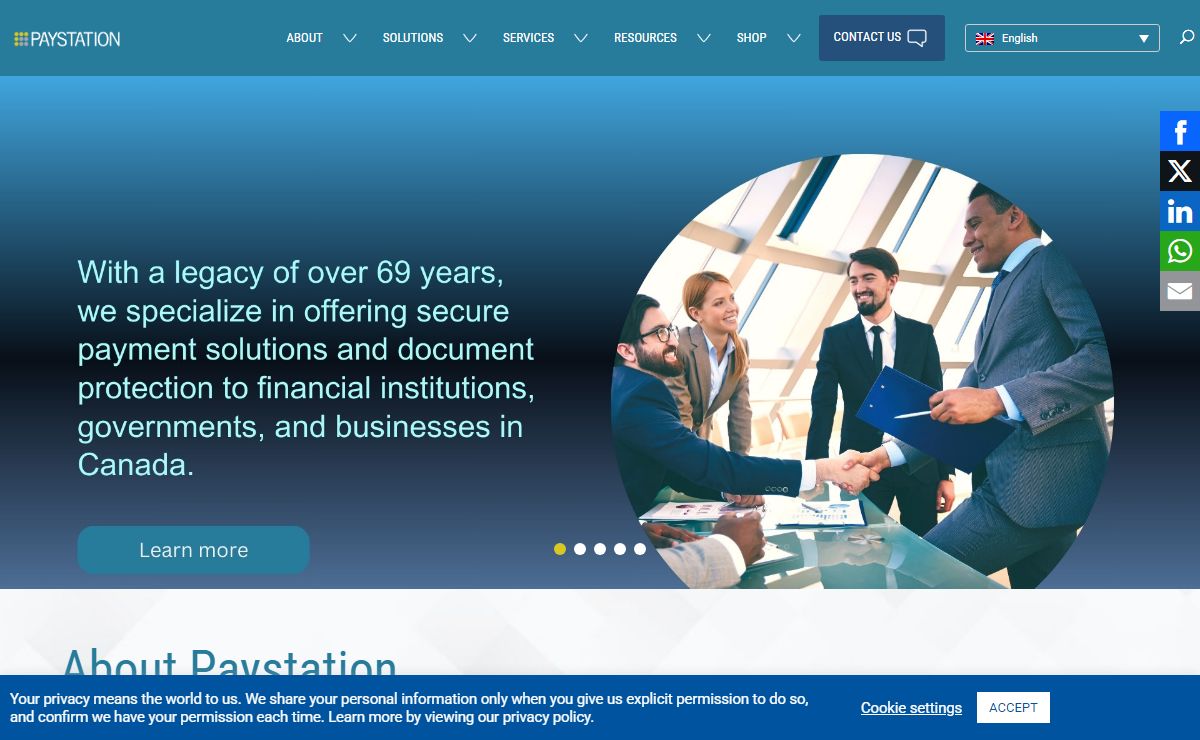 Paystation: Cheque Scanners | Banking & Payment Solutions