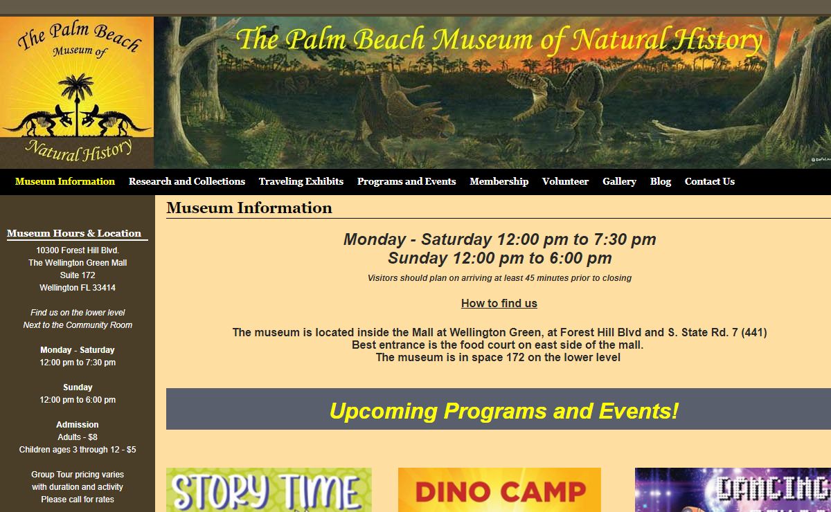 The Palm Beach Museum of Natural History | Visions of Vanished Worlds