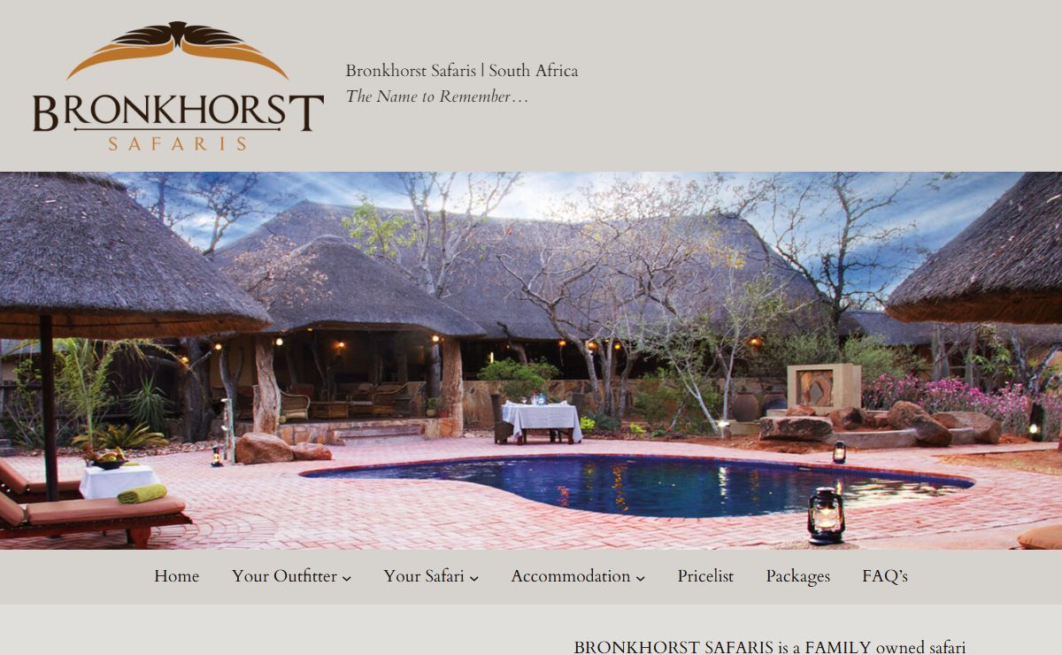 Bronkhorst Safaris | South Africa – The Name to Remember…