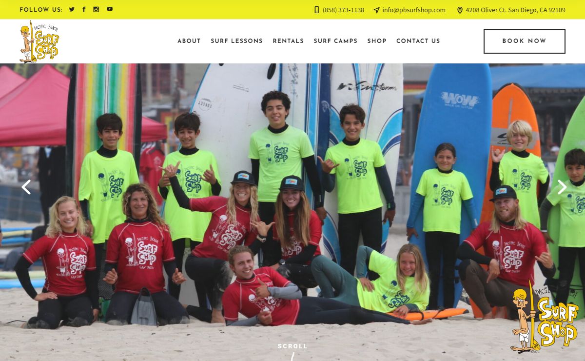 Pacific Beach Surf Lessons at PB Surf Shop