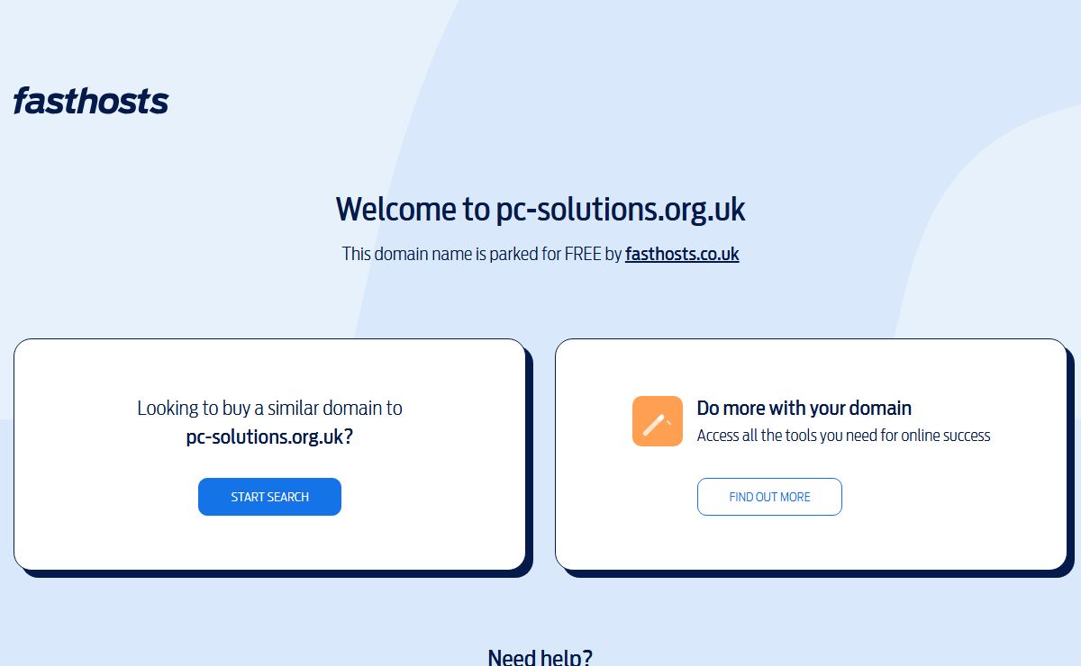 Domain parking page