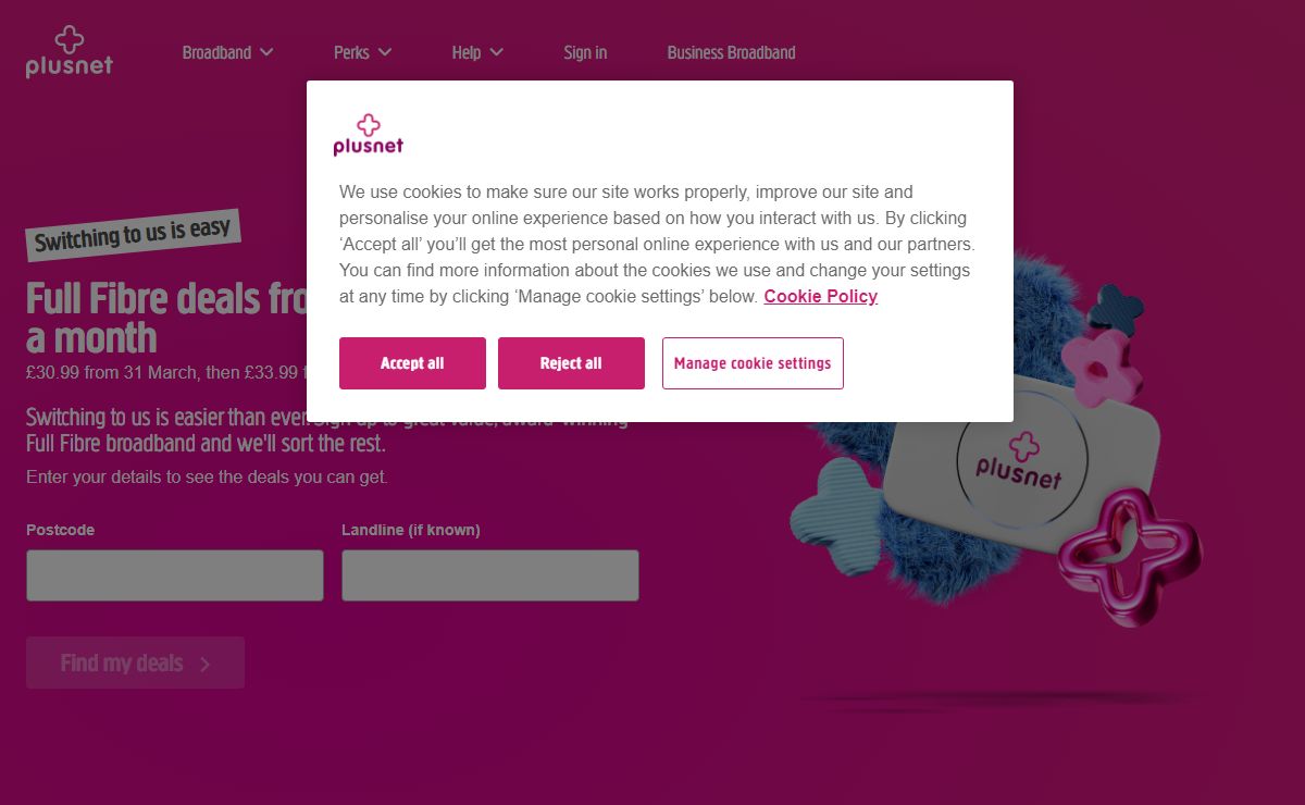 Multi-Award Winner with Even Faster UK Broadband | Plusnet
