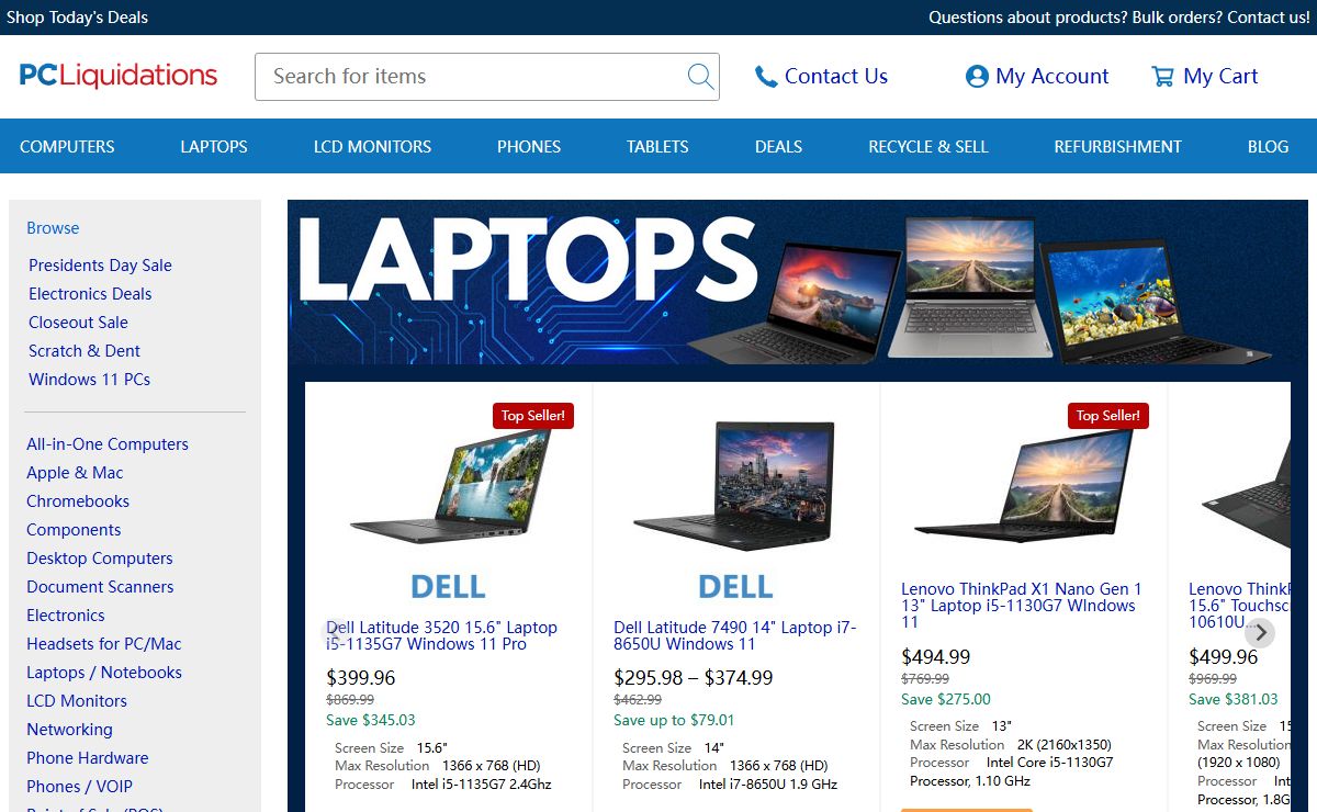 Get the Best Deals on Quality Refurbished Technology at PC Liquidations