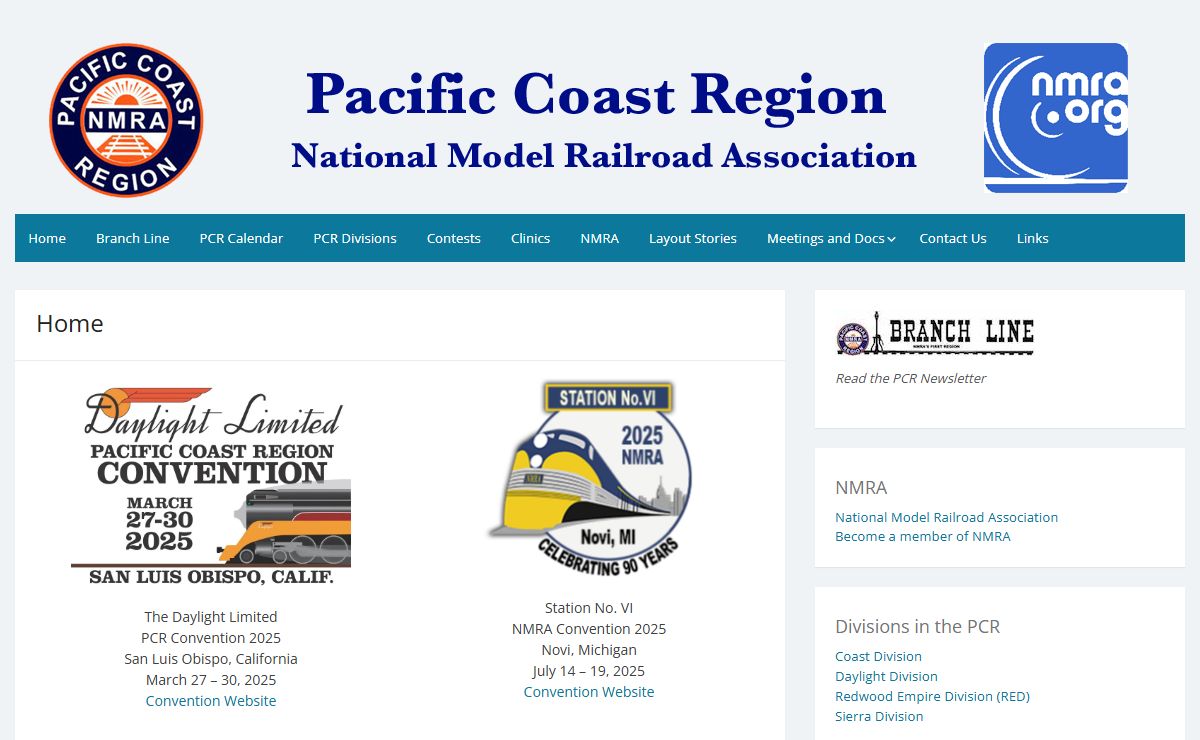 Pacific Coast Region – National Model Railroad Association