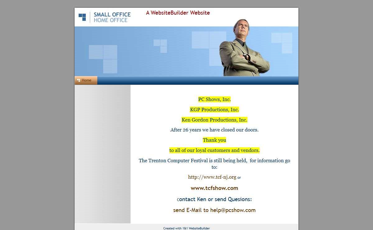 A WebsiteBuilder Website - Home