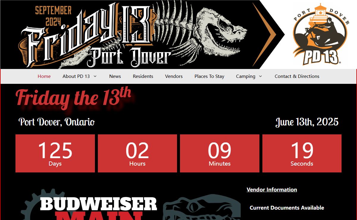 Friday the 13 Port Dover – Port Dover Ontario