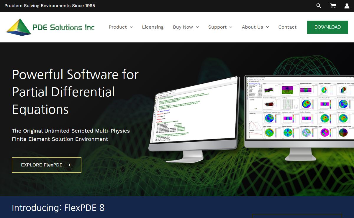 FlexPDE - Multiphysics Software for Partial Differential Equations