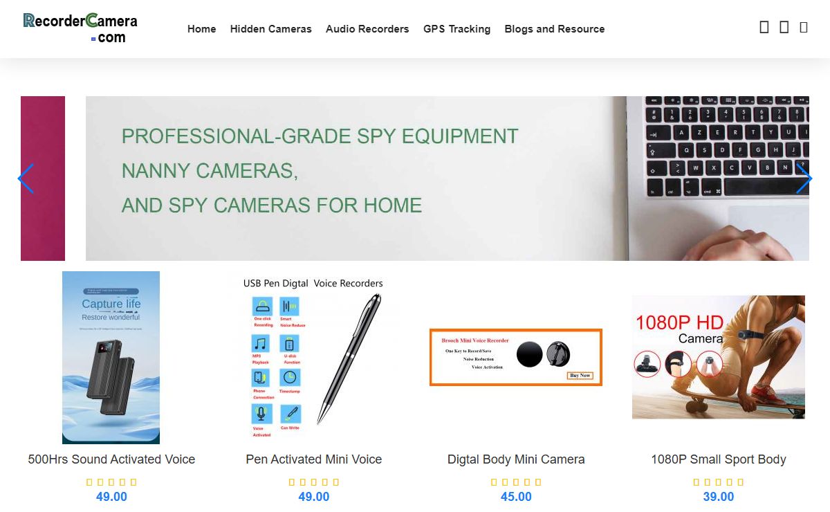 recorder camera buy online recordercamera.com
