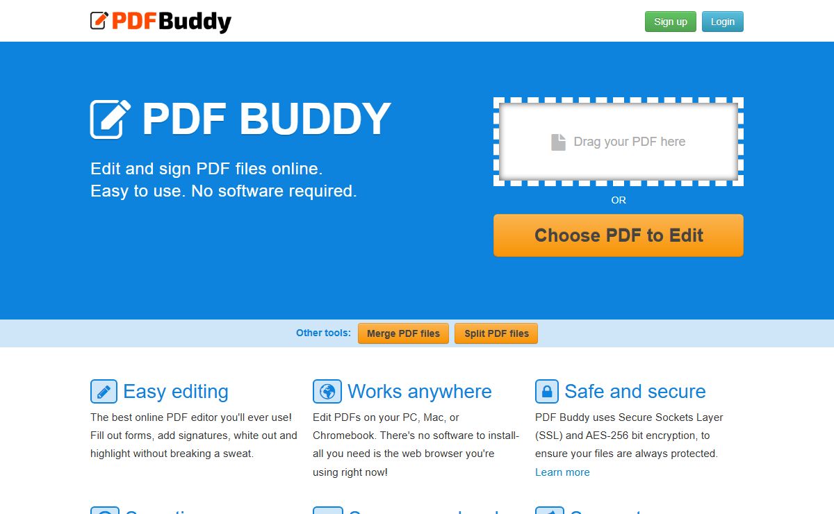 PDF Buddy | Online PDF Editor
