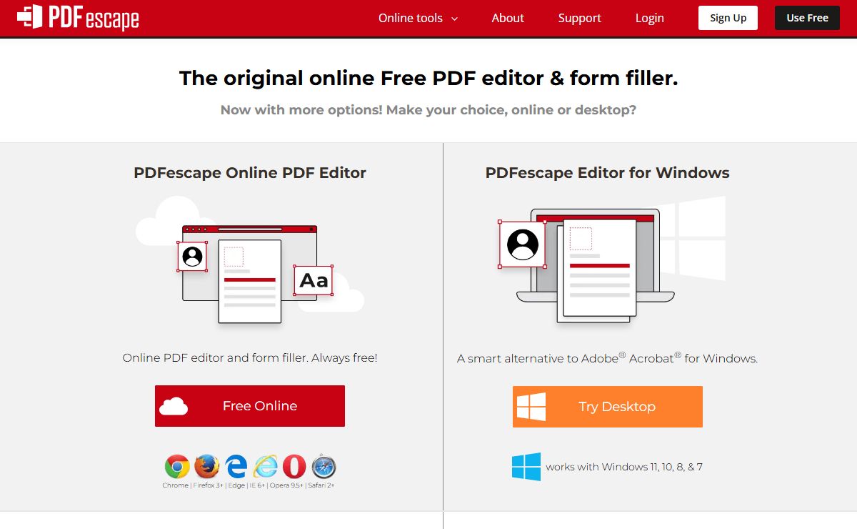 PDF Editor Free - Edit PDF and Form Filler Online - PDFescape
