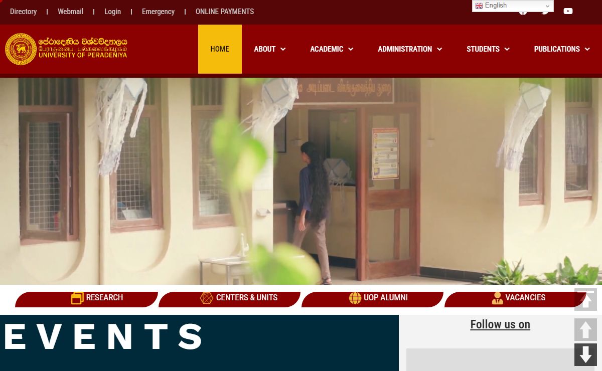 University of Peradeniya – University of Peradeniya | Sri Lanka