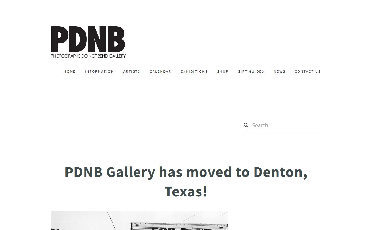 PDNB Gallery | Photographs Do Not Bend Gallery | Art Gallery in Dallas, Texas