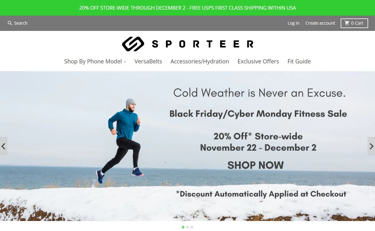 Sporteer Armbands, Belts and Running Cases for iPhone, Galaxy, Android