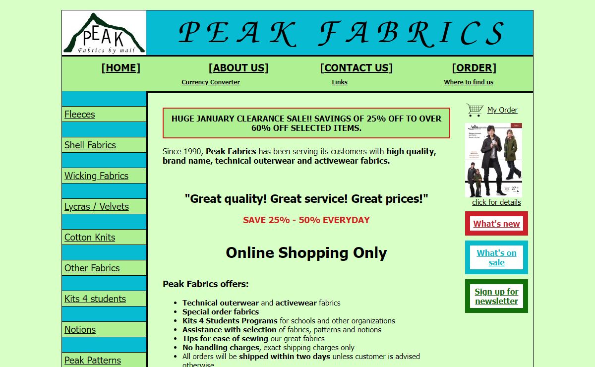 Peak Fabrics - Index - Index