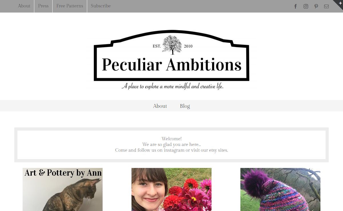 Peculiar Ambitions – A place to explore a more mindful and creative life.