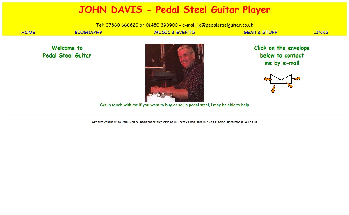 Pedal Steel Guitar - John Davis