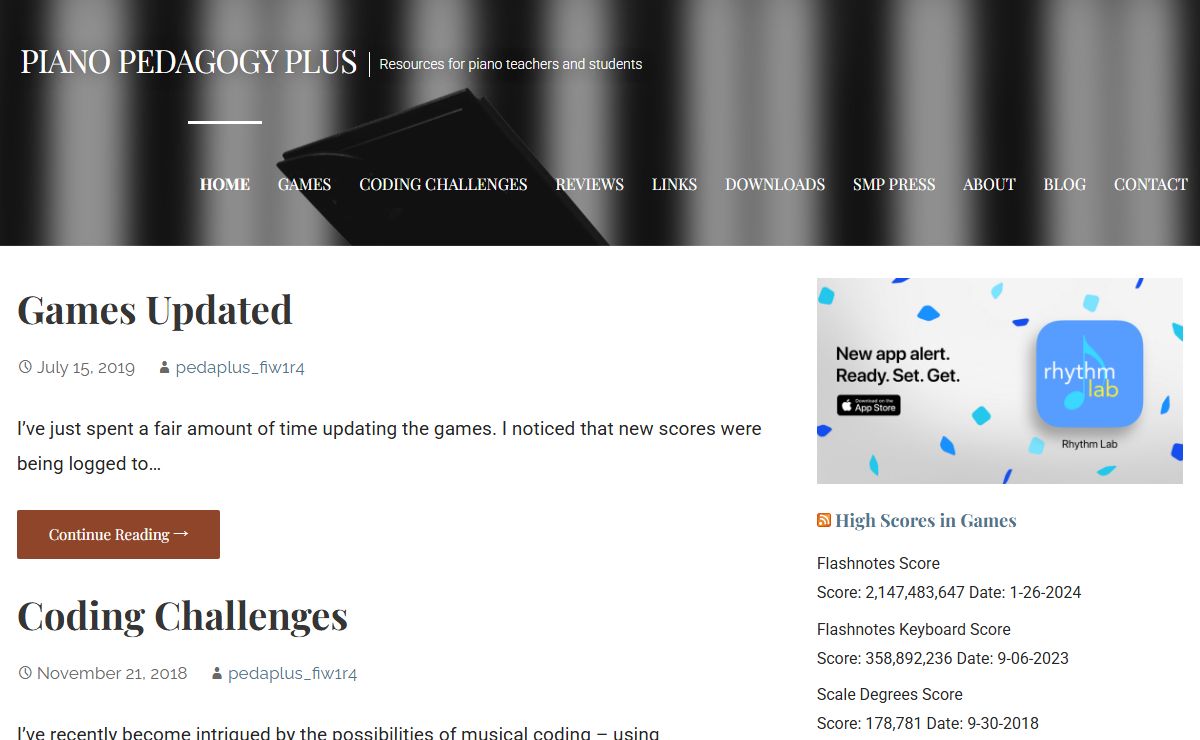 Piano Pedagogy Plus – Resources for piano teachers and students