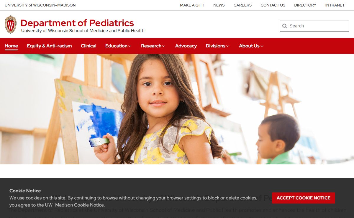 Department of Pediatrics – University of Wisconsin School of Medicine and Public Health – UW–Madison