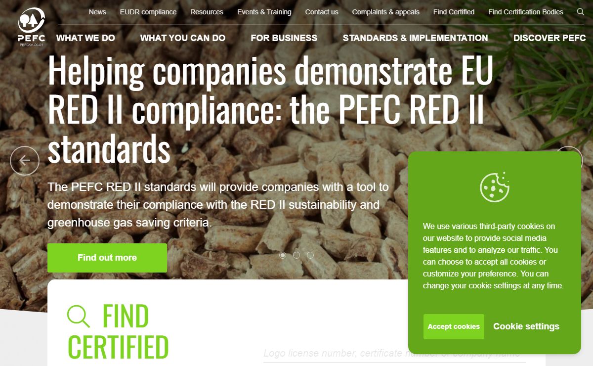 PEFC - Programme for the Endorsement of Forest Certification