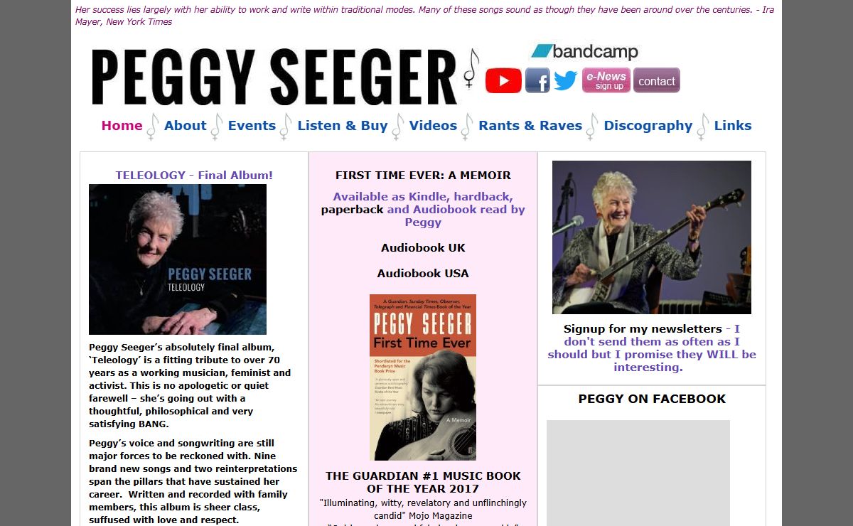 Peggy Seeger - Folk Singer, Songmaker, Activist — PeggySeeger