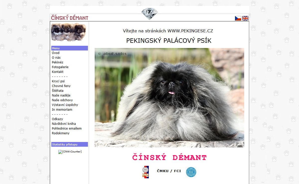 Úvod - www.pekingese.cz - Chovatelská stanice Čínský démant