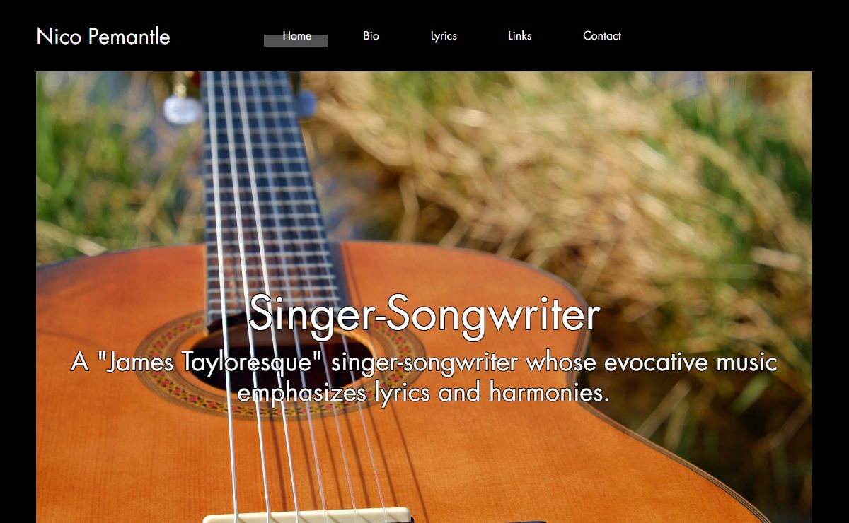 Nico Pemantle: Singer-Songwriter