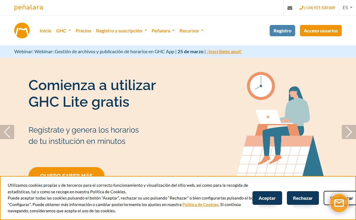 Software generador de horarios para centros educativos