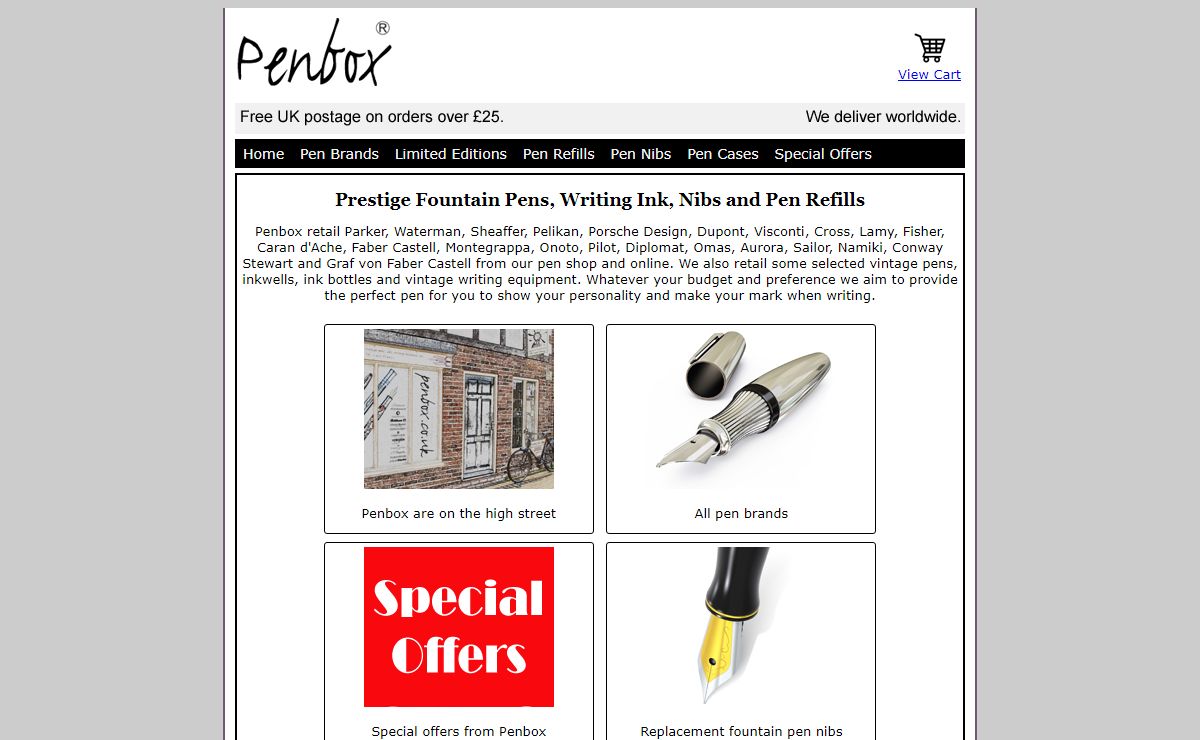 Fountain Pens, Ink, Pen Refills, Nibs, Pen Cases | Penbox