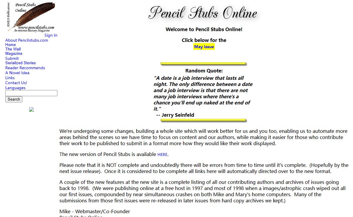 Pencil Stubs Online