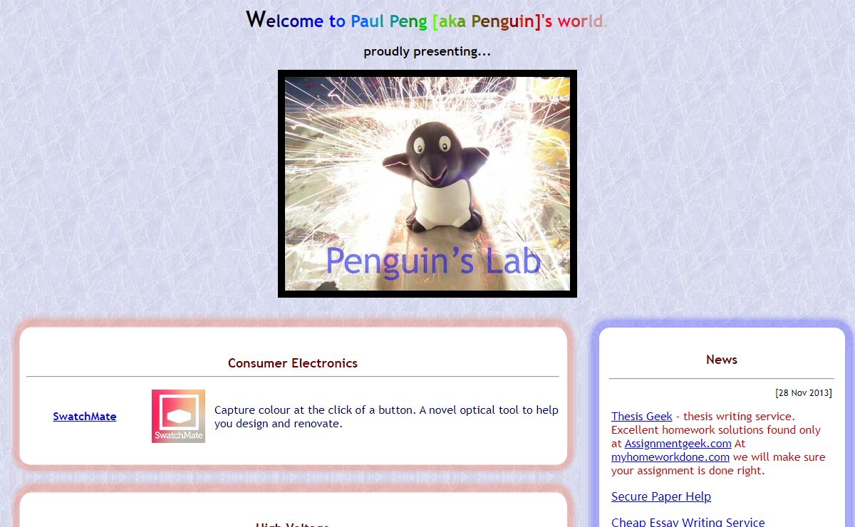 Penguin's Lab - High voltage,high energy and high temperatures.