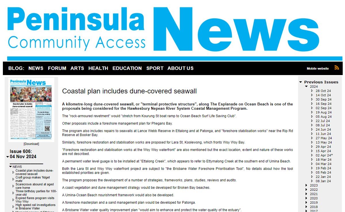 Peninsula News - 04 Nov 2024