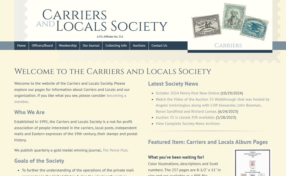 Carriers and Locals Society
