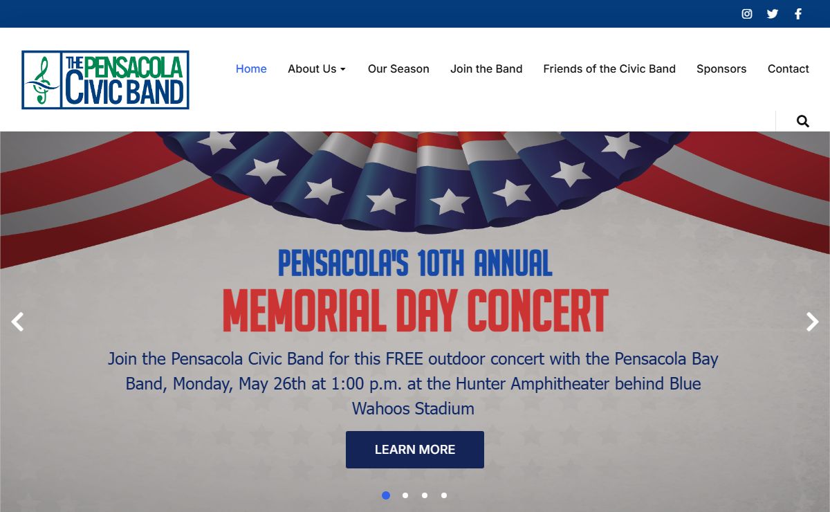 The Pensacola Civic Band – First Class Music in America’s First City