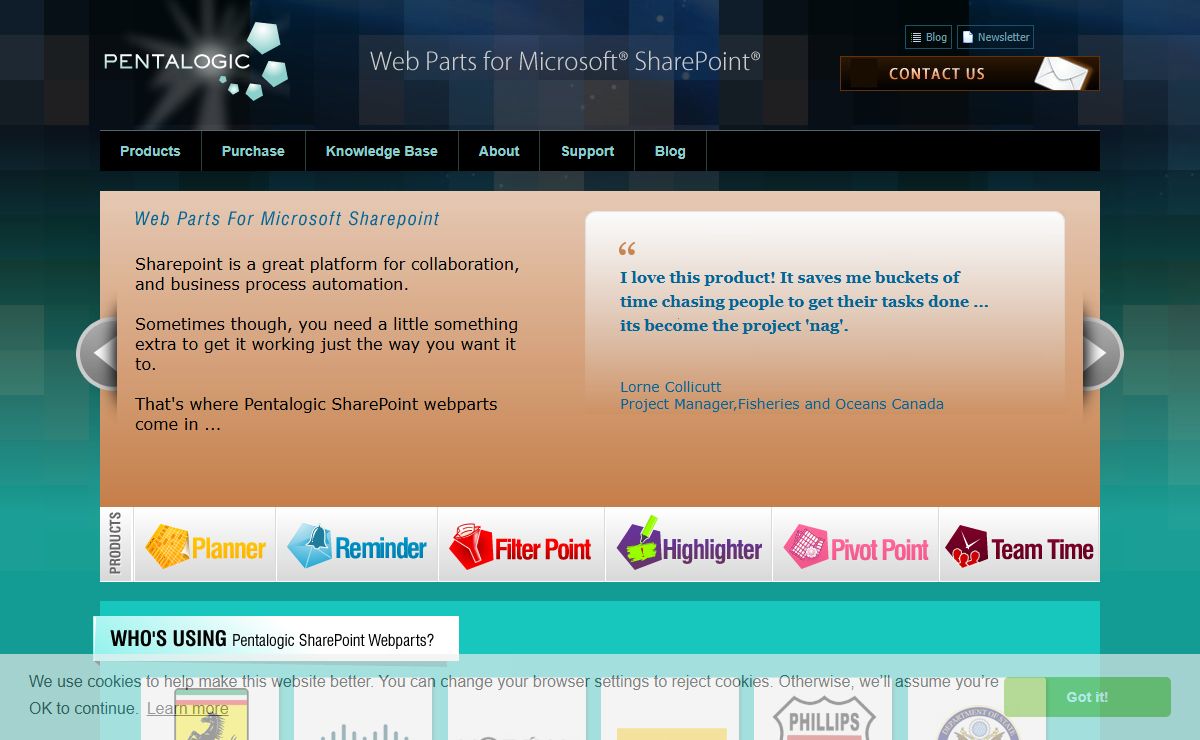 SharePoint Web Parts | Pentalogic