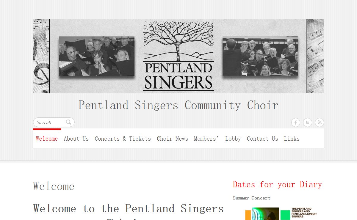 Pentland Singers Community Choir | Pentland Singers, a choir in the Balerno area, near Edinburgh.