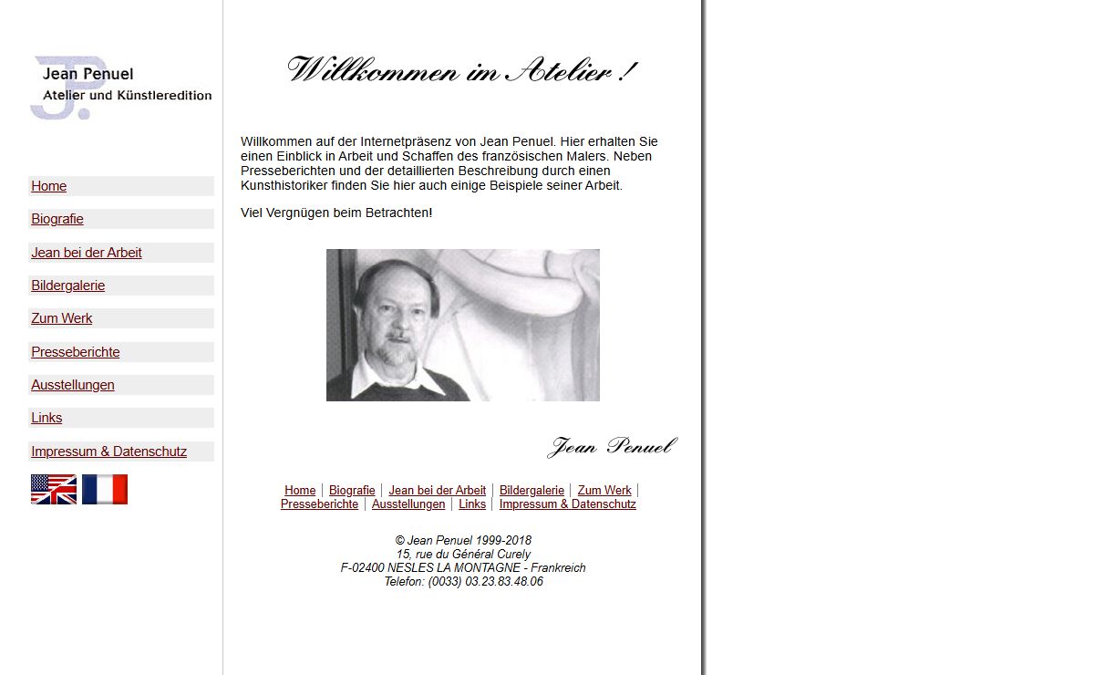 Jean Penuel - Willkommen im Atelier! - Atelier und Künstleredition