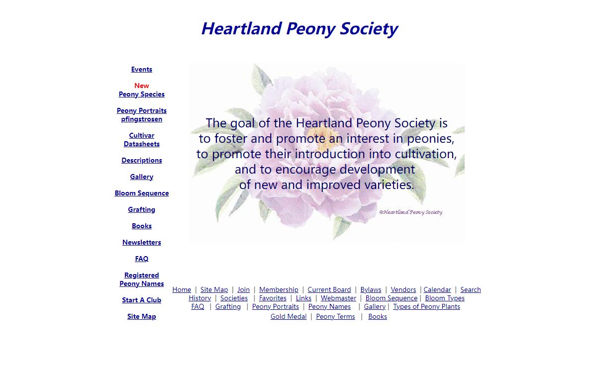 Heartland Peony Society - A midwest club for the peony enthusiast
