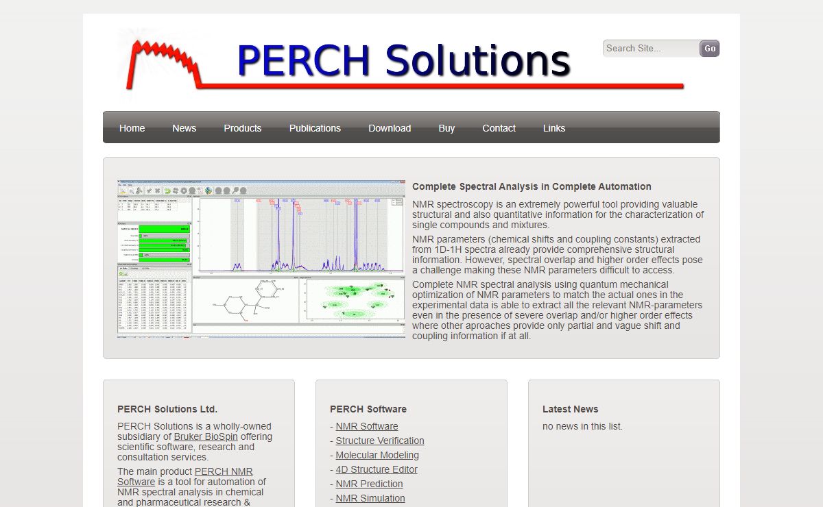 PERCH Solutions: PERCH Solutions & NMR Software
