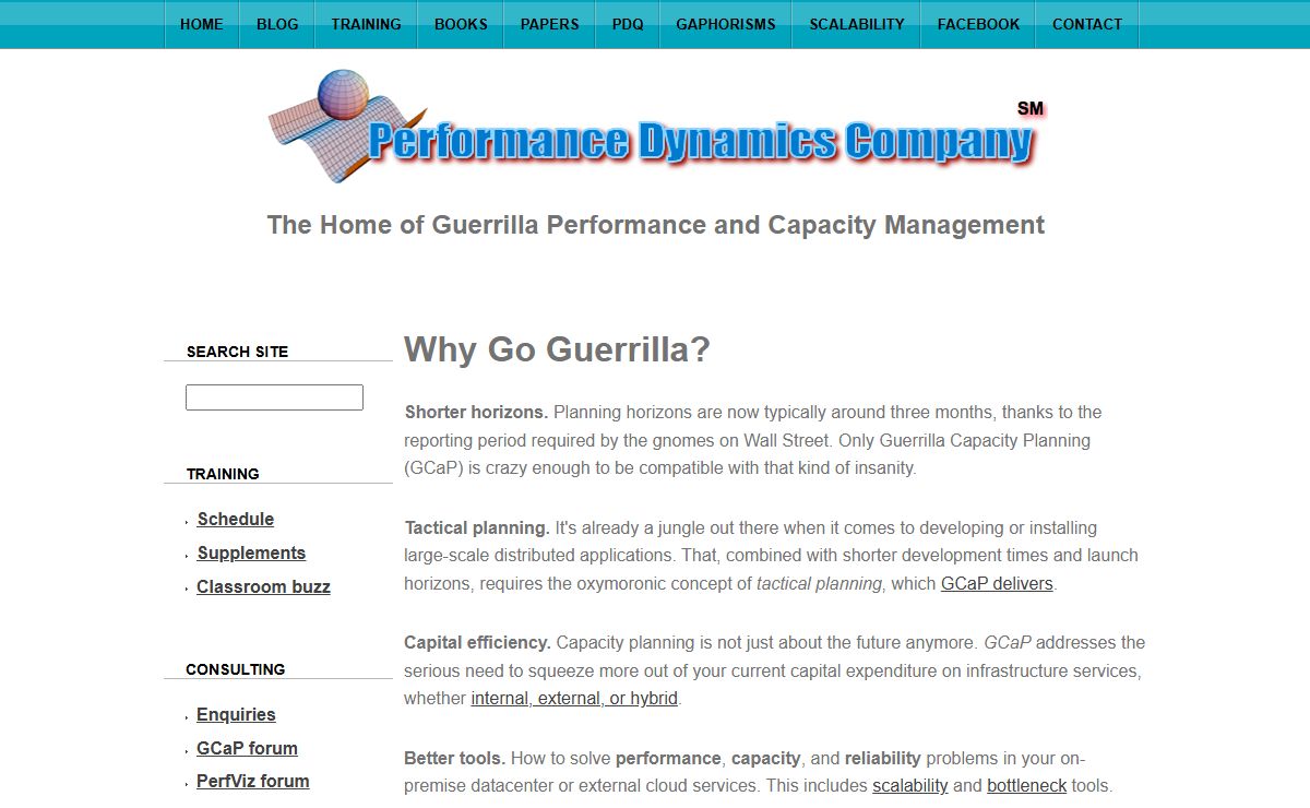 Performance Dynamics Company, Performance Analysis, Capacity Planning, Management, Consulting, Training, Instructor, Tools, Speaker