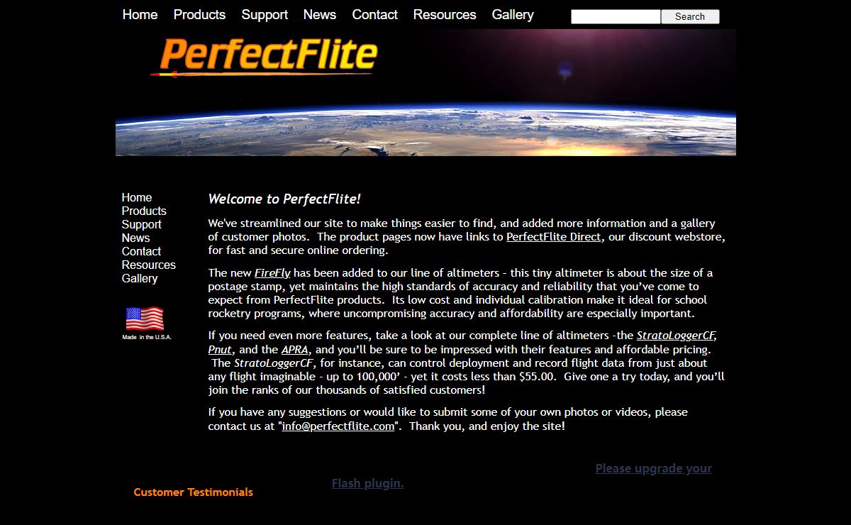 PerfectFlite Home Page